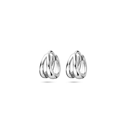 Zilveren klapoorringen 10,5 mm