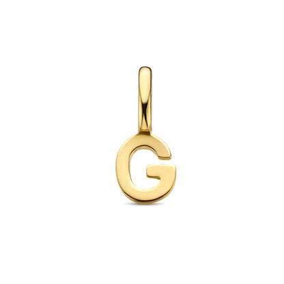 Gouden hanger letter – 14 karaat – extra foto