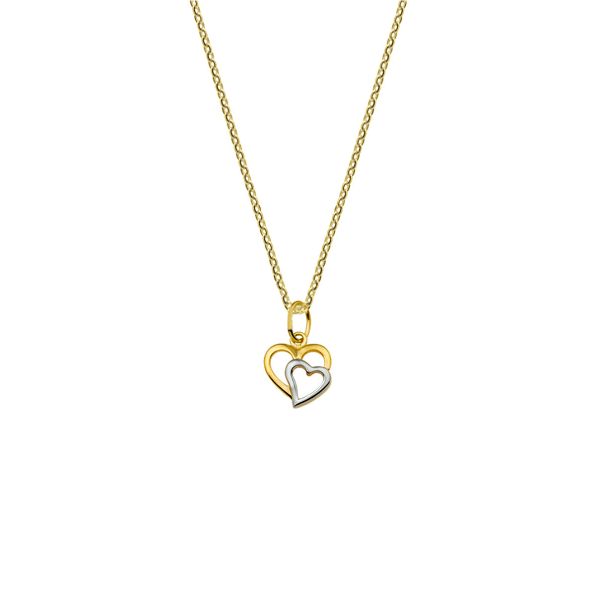 Ketting Anker Hart dubbel 1,0mm 14k geelgoud