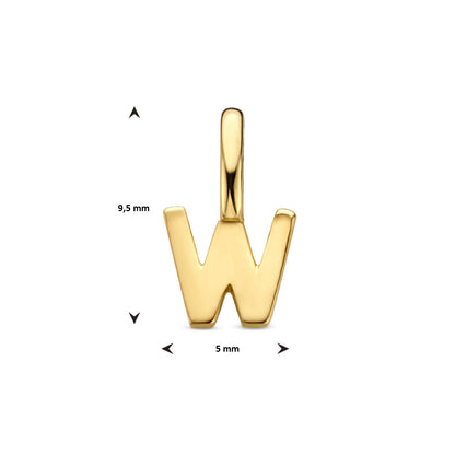 Gouden hanger letter – 14 karaat – extra foto
