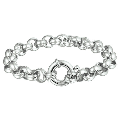 Stalen jasseron armband 9 mm
