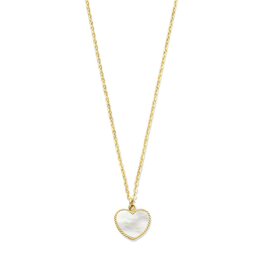 Ketting hart 14k geelgoud