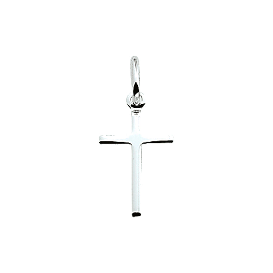 Zilveren hanger kruis 9 mm