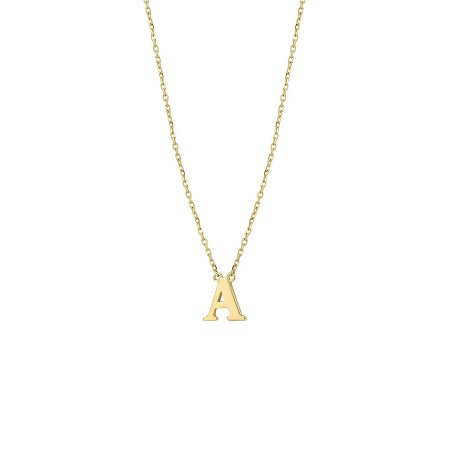 Gouden ketting met letter – 14 karaat