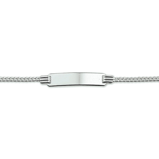 Armband gourmet met graveerplaatje (kindercollectie)zilver gerhodineerd