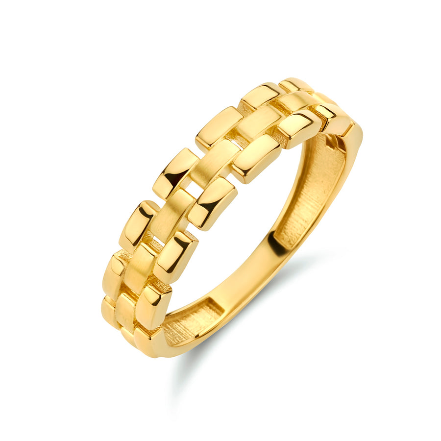 Gouden schakelring – 14 karaat