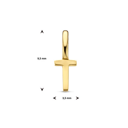 Gouden hanger letter – 14 karaat – extra foto