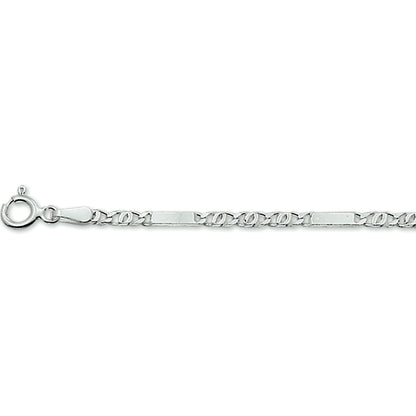 Zilveren valkenoog armband 2,3 mm