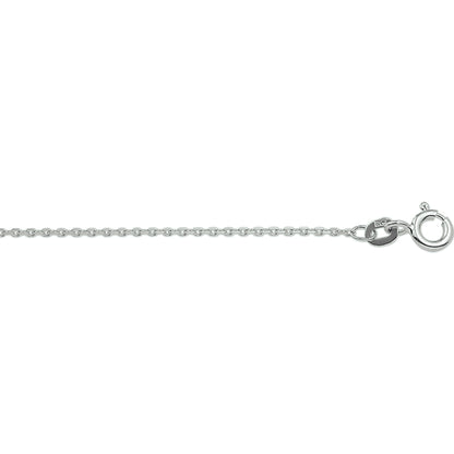Gouden ankerketting gediamanteerd 1,1 mm