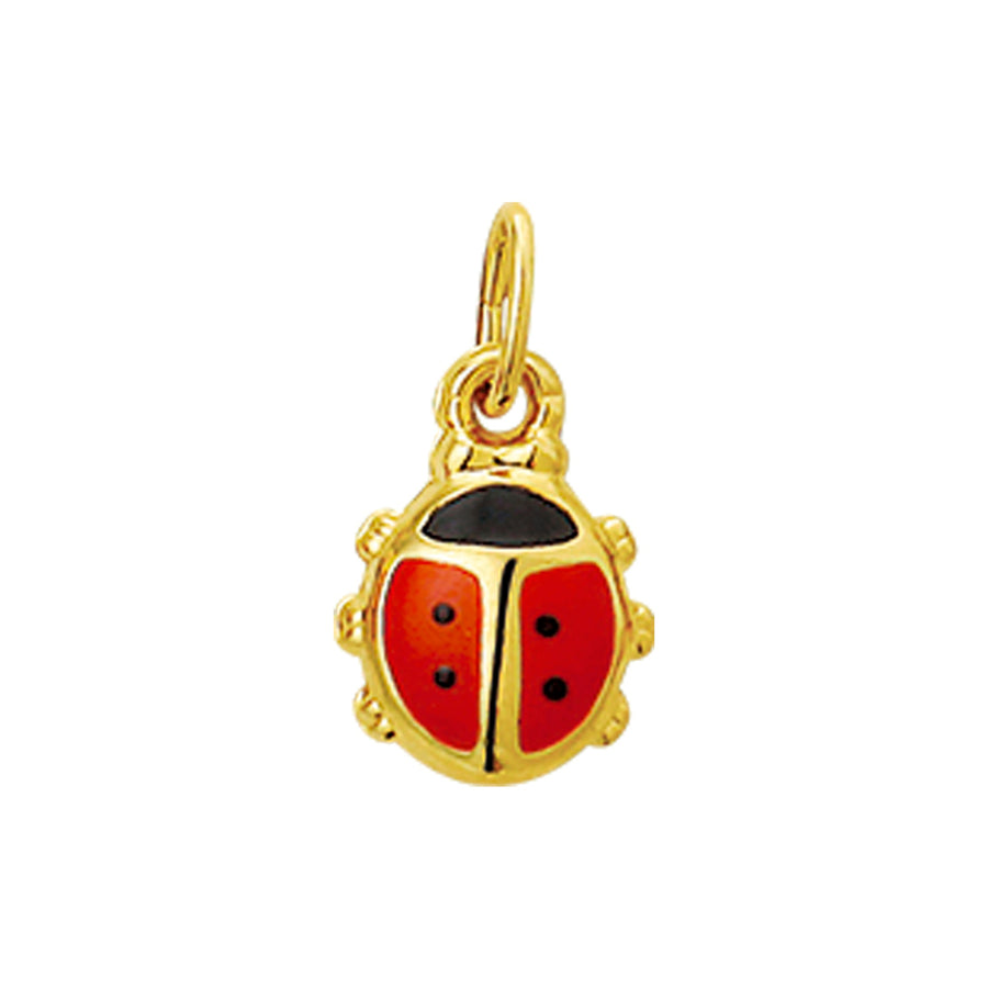 Gouden hanger lieveheersbeestje – 14 karaat
