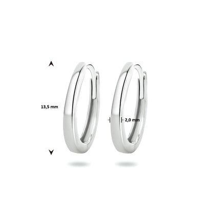 Gouden klapoorringen 13,5 mm – 14 karaat – extra foto
