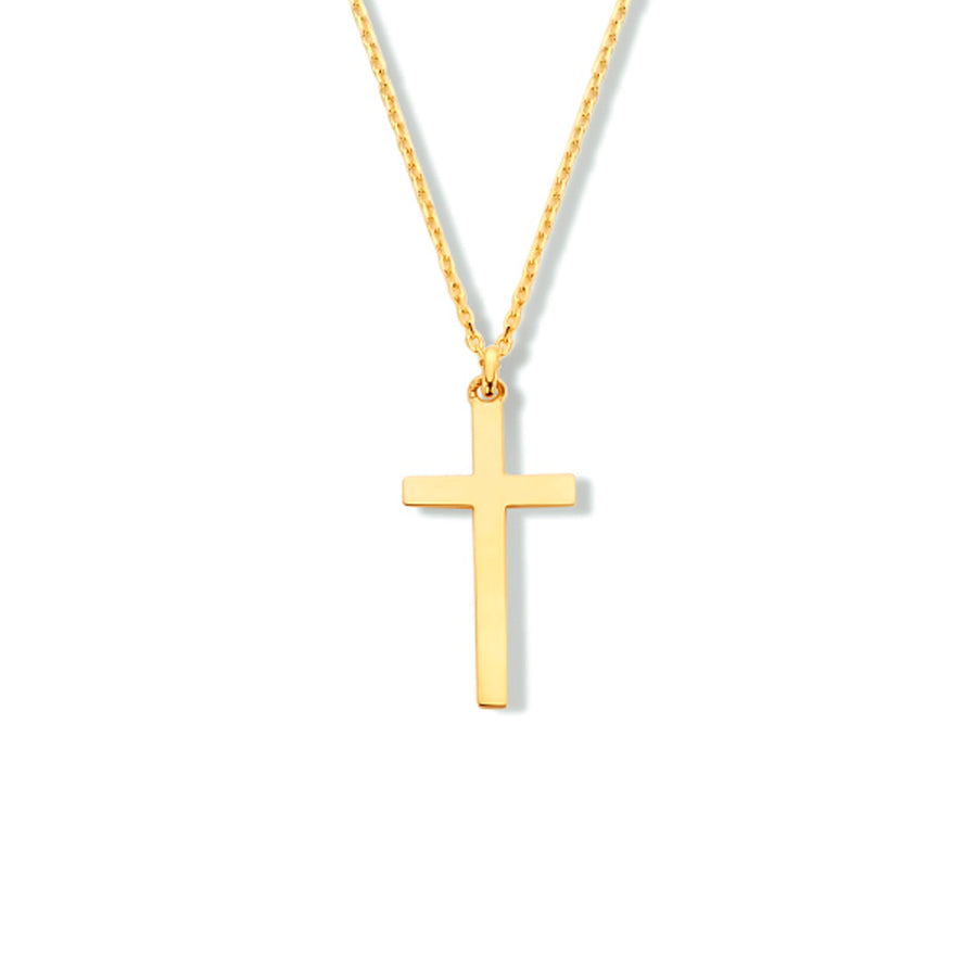 Gouden ketting met kruisje – 14 karaat