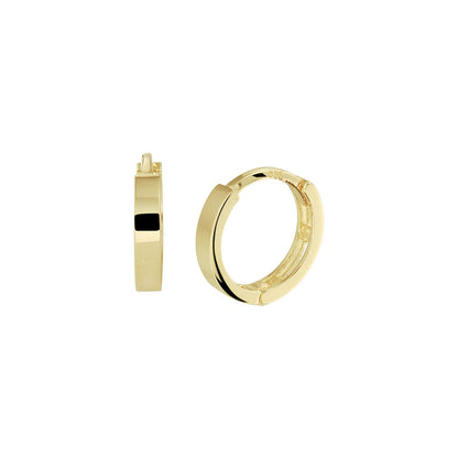 Gouden klapoorringen vlak 1,8 mm – 14 karaat