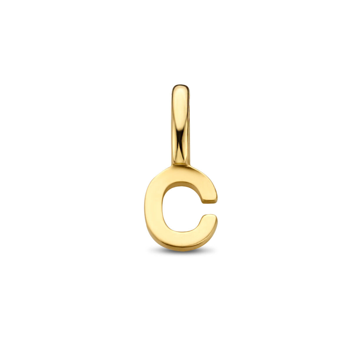 Hanger letter 14K geelgoud