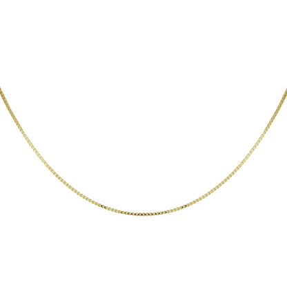 Gouden venetiaanse ketting 0,9 mm – 14 karaat – detailfoto