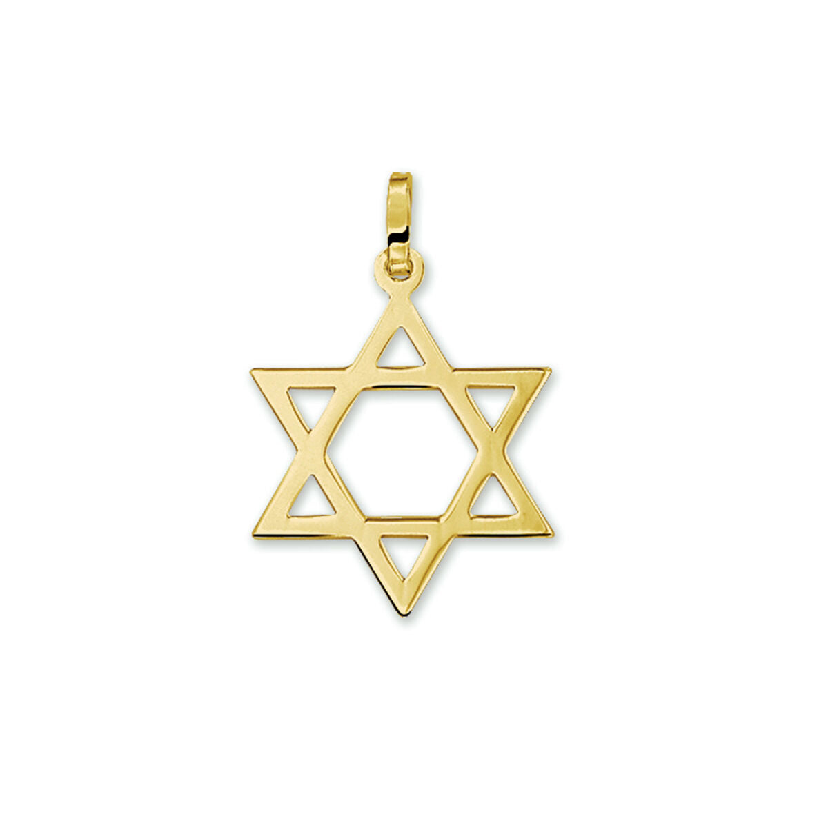 Gouden hanger davidster – 14 karaat
