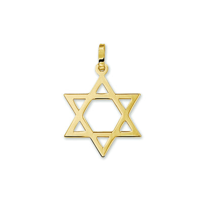 Gouden hanger davidster – 14 karaat