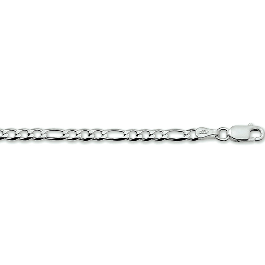 Zilveren figaroketting 3,3 mm