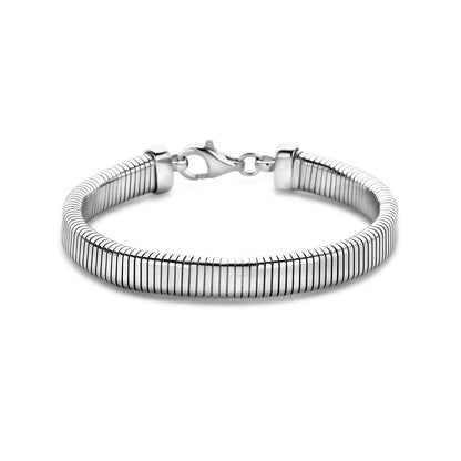 Zilveren tubogas armband 7,6 mm – detailfoto