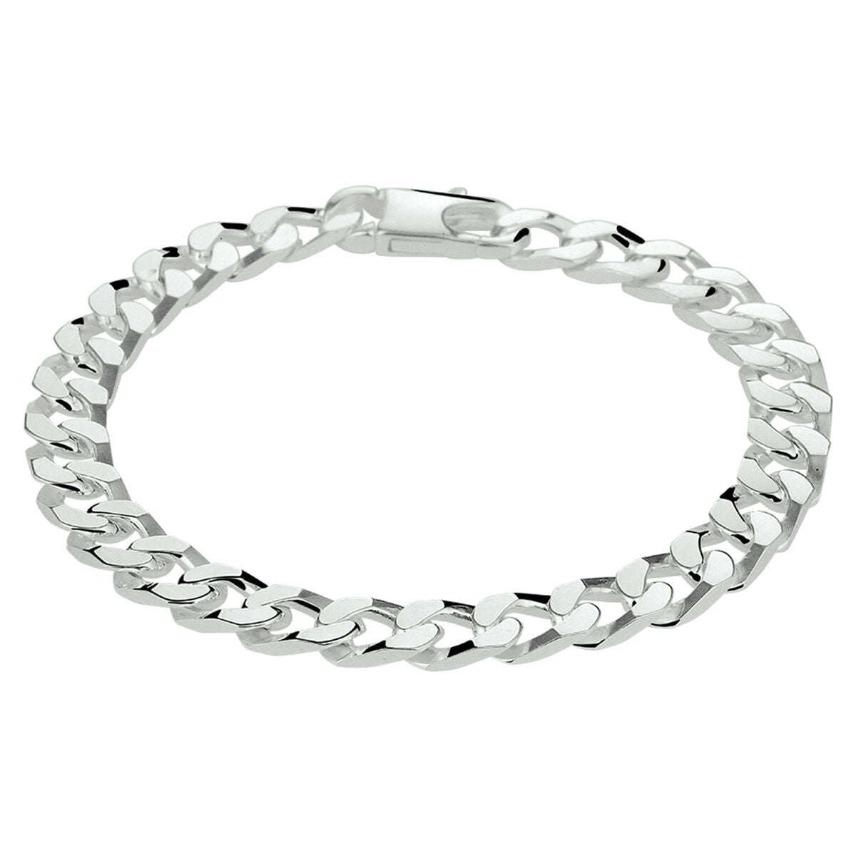 Armband of ketting gourmet 6-zijdes geslepen 6,5 mm zilver wit