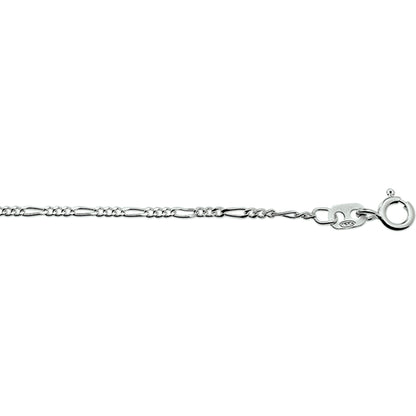 Zilveren figaro ketting 1,6 mm