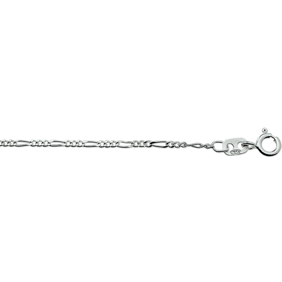 Zilveren figaro ketting 1,6 mm