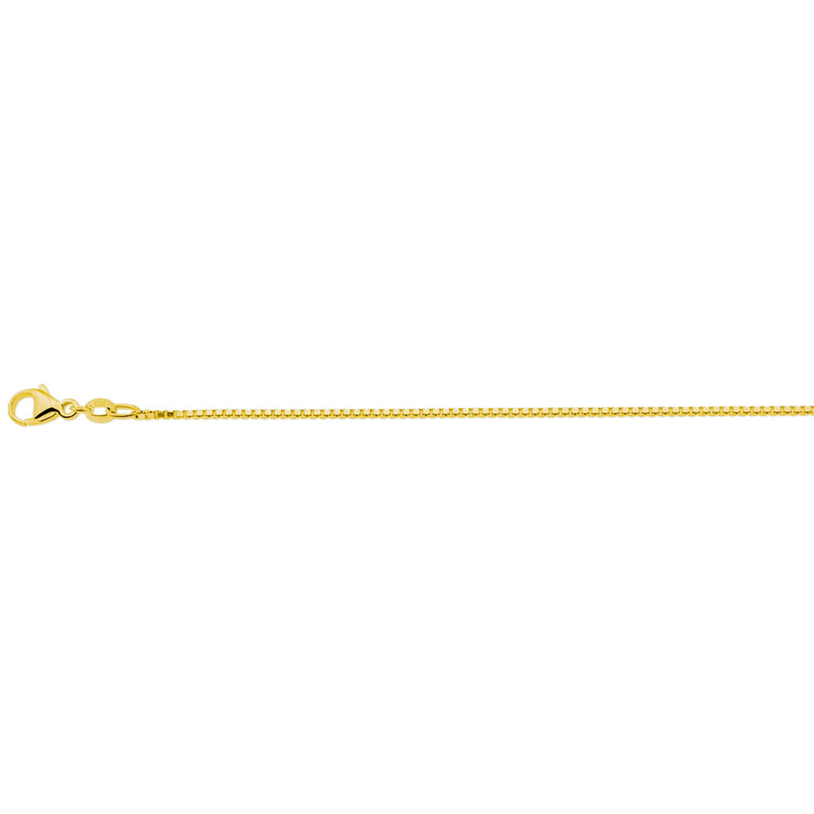 Verguld zilveren venetiaanse ketting 1,1 mm