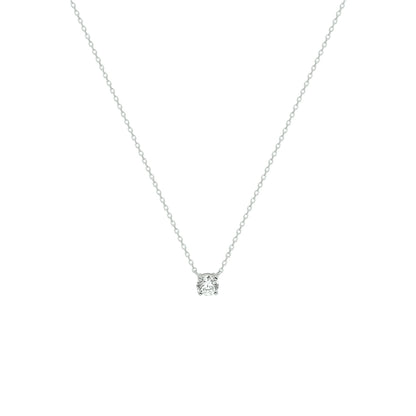 Gouden ketting met zirkonia – 14 karaat – zijaanzicht