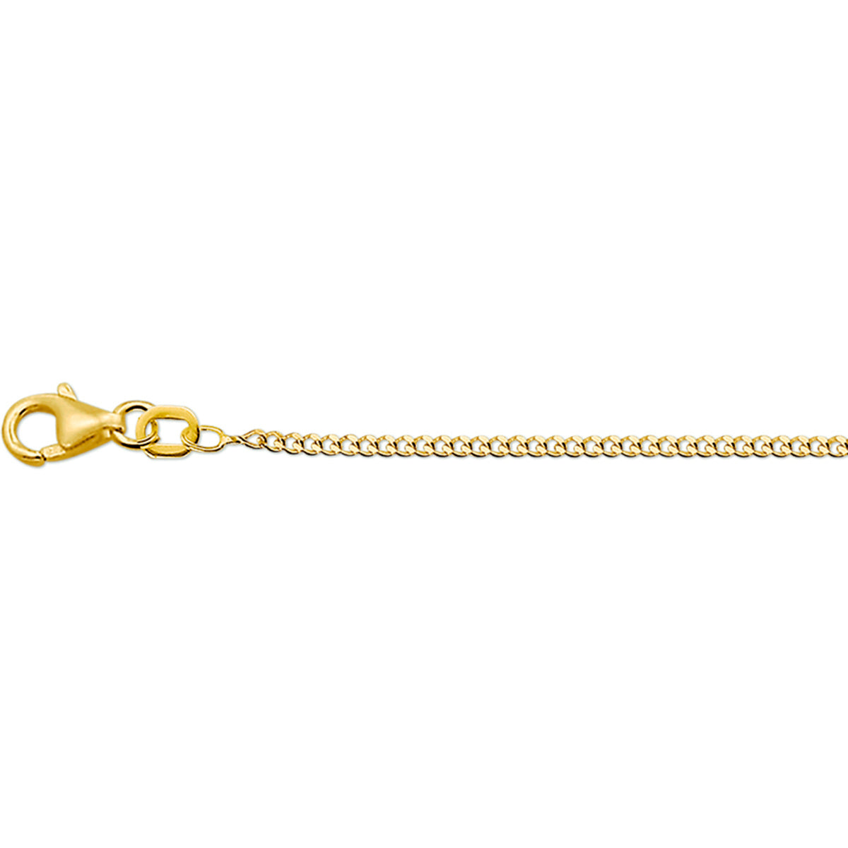 Gouden gourmette ketting 1,4 mm – 14 karaat