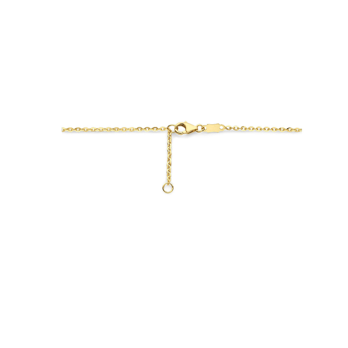 Ketting hart 14k geelgoud