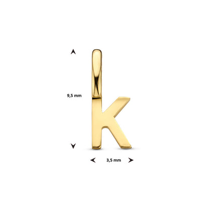 Gouden hanger letter – 14 karaat – extra foto
