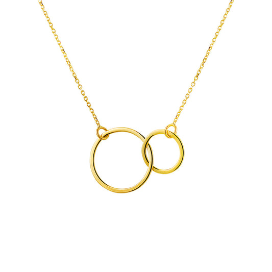 Ketting rondjes 14k geelgoud