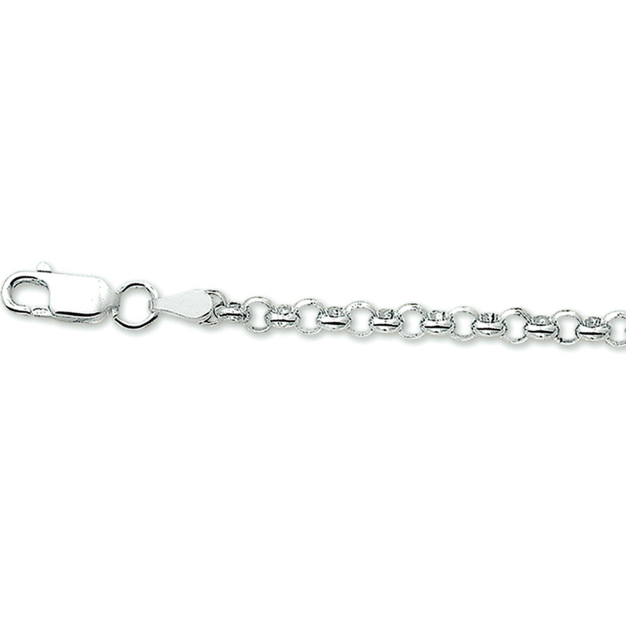 Zilveren jasseronketting 4 mm