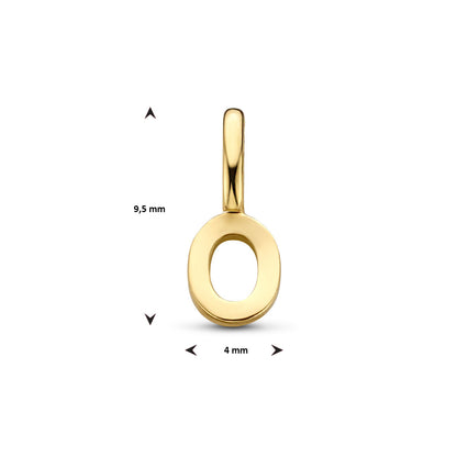 Gouden hanger letter – 14 karaat – extra foto
