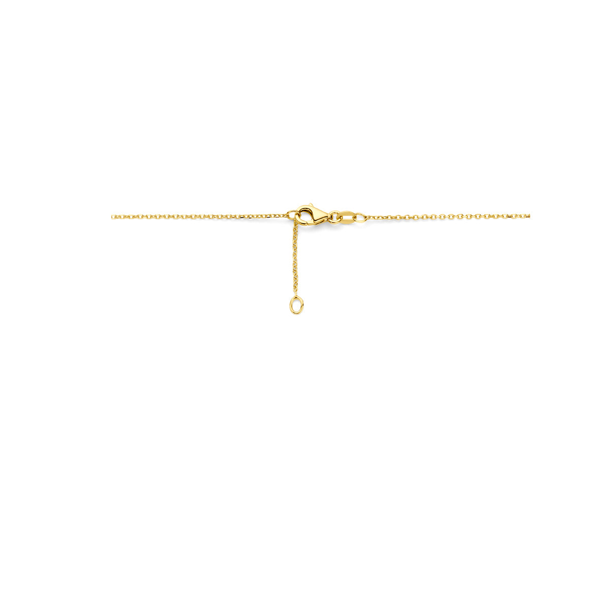 YO&NO ketting ovaaltjes 42 – 44 cm 14k geelgoud