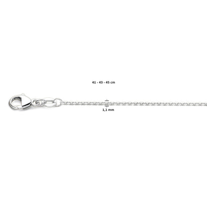 Gouden ankerketting gediamanteerd 1,1 mm – extra foto