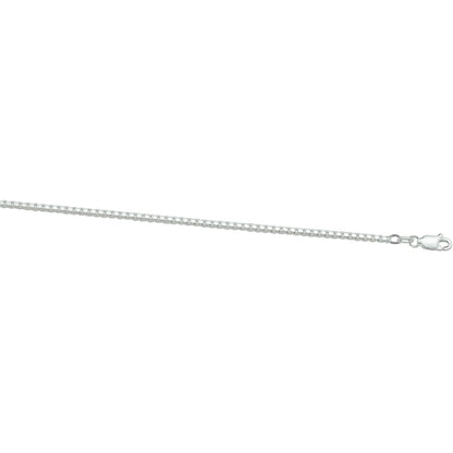 Zilveren venetiaanse ketting 1,7 mm – detailfoto