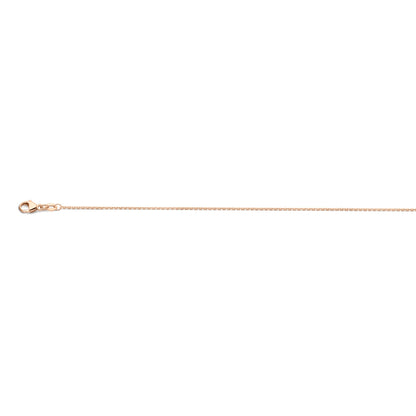 Gouden ankerketting gediamanteerd 1,1 mm – formaat vergeleken