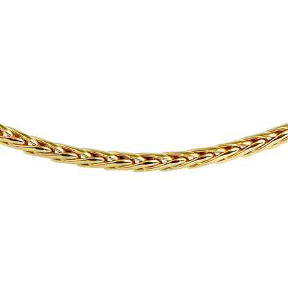 Verguld zilveren vossestaartketting 4 mm