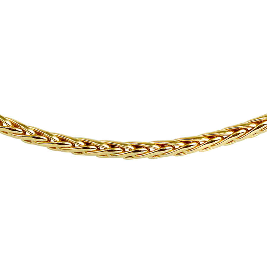 Verguld zilveren vossestaartketting 4 mm