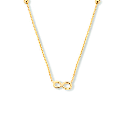 Gouden ketting met infinity – 14 karaat