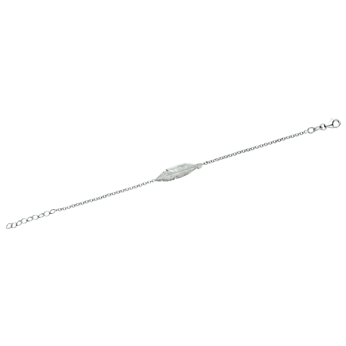 YO&NO armband veer 16,5 + 2,5 cm zilver verguld (geel)3 micron of zilver gerhodineerd