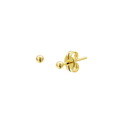 Gouden oorknopjes bol – 14 karaat