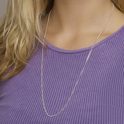 Zilveren gourmette ketting 1,8 mm, geslepen – in het Yo&No doosje