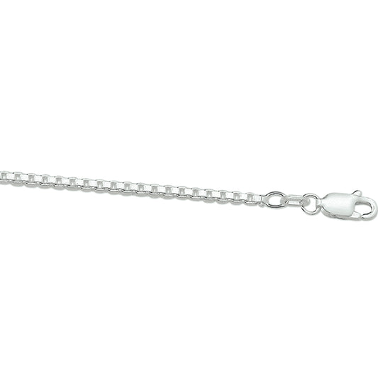 Ketting venetiaans 1,7 mm zilver wit