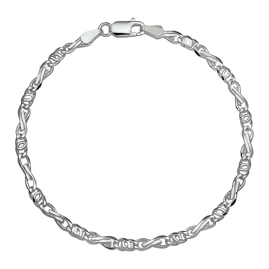 Zilveren valkenoog armband 3,5 mm