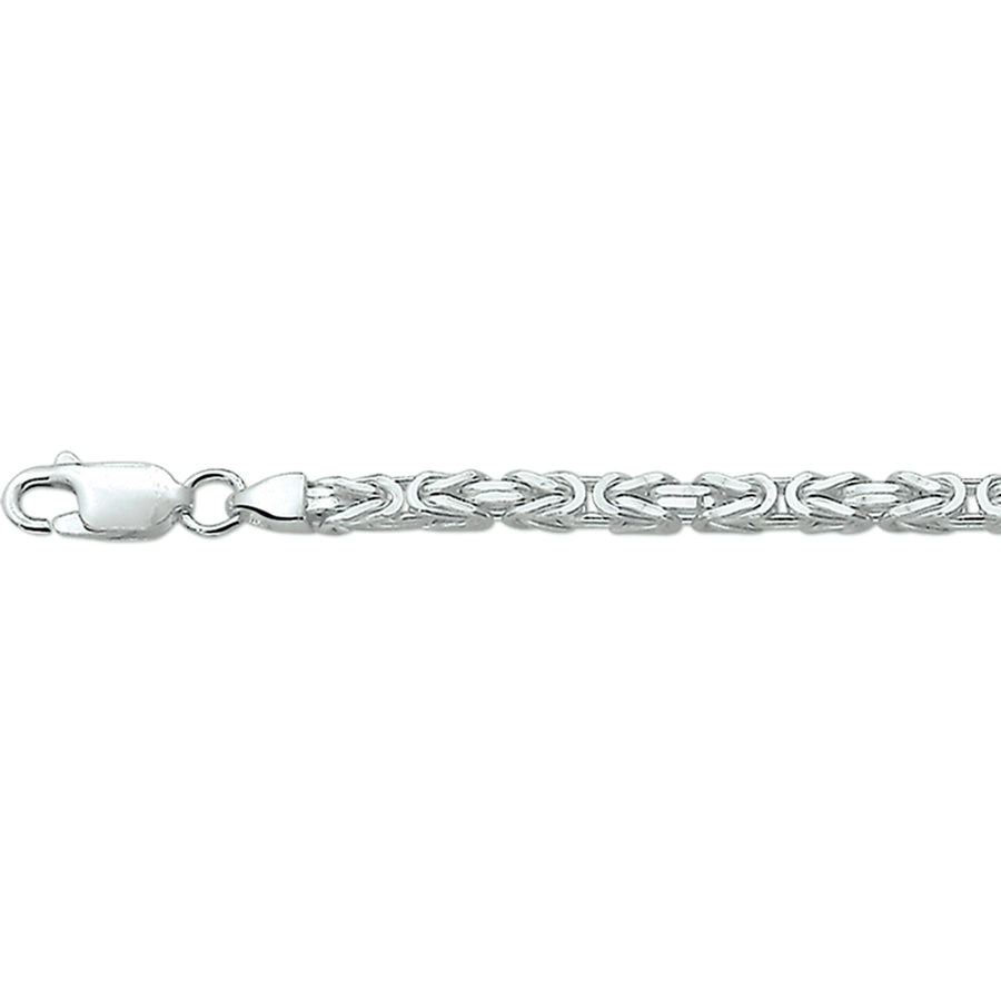 Zilveren koningsketting 3 mm