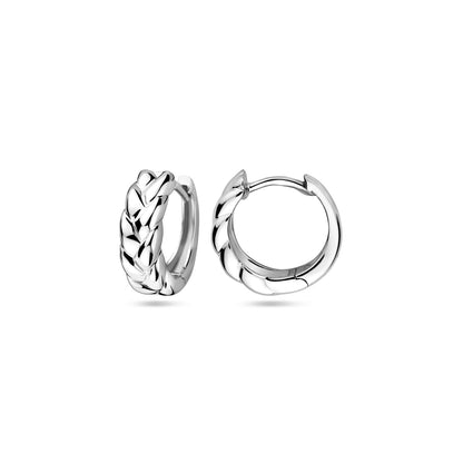Zilveren klapoorringen 12,5 mm, 2,8 gram – detailfoto