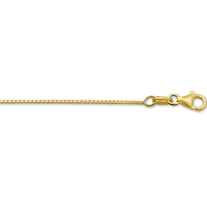 Gouden venetiaanse ketting 0,9 mm – 14 karaat