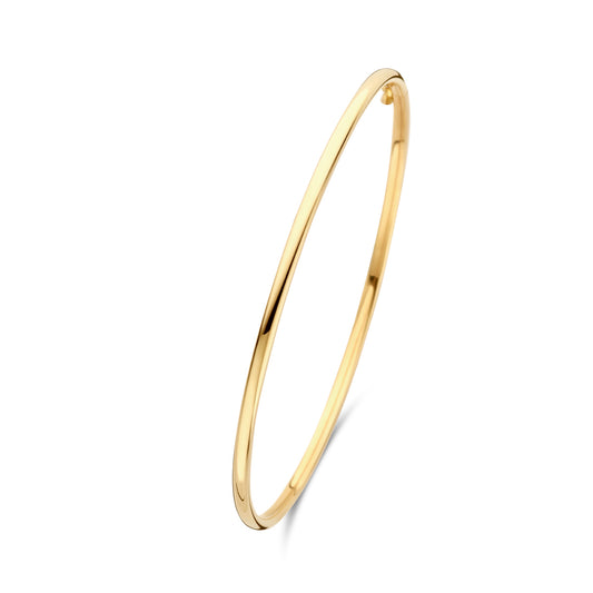 Armband bangle dop ronde buis 1,8 mm 14K geelgoud